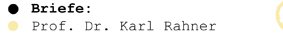 Briefe: Karl Rahner